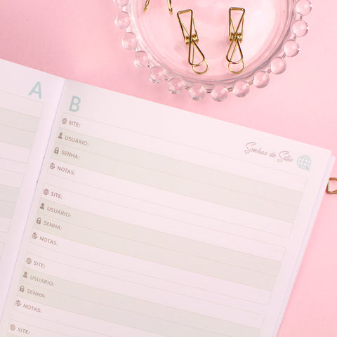 Candy Planner - Caderninho de Senhas