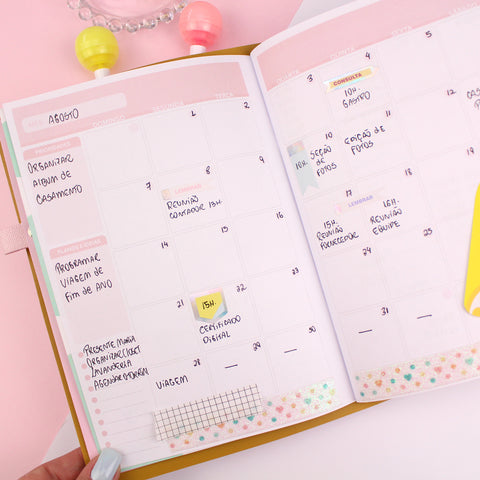Candy Planner - Miolos Planejador Diário (capa de couro não incluído)
