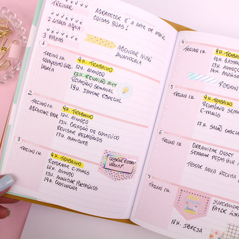 Candy Planner - Miolos Planejador Diário (capa de couro não incluído)