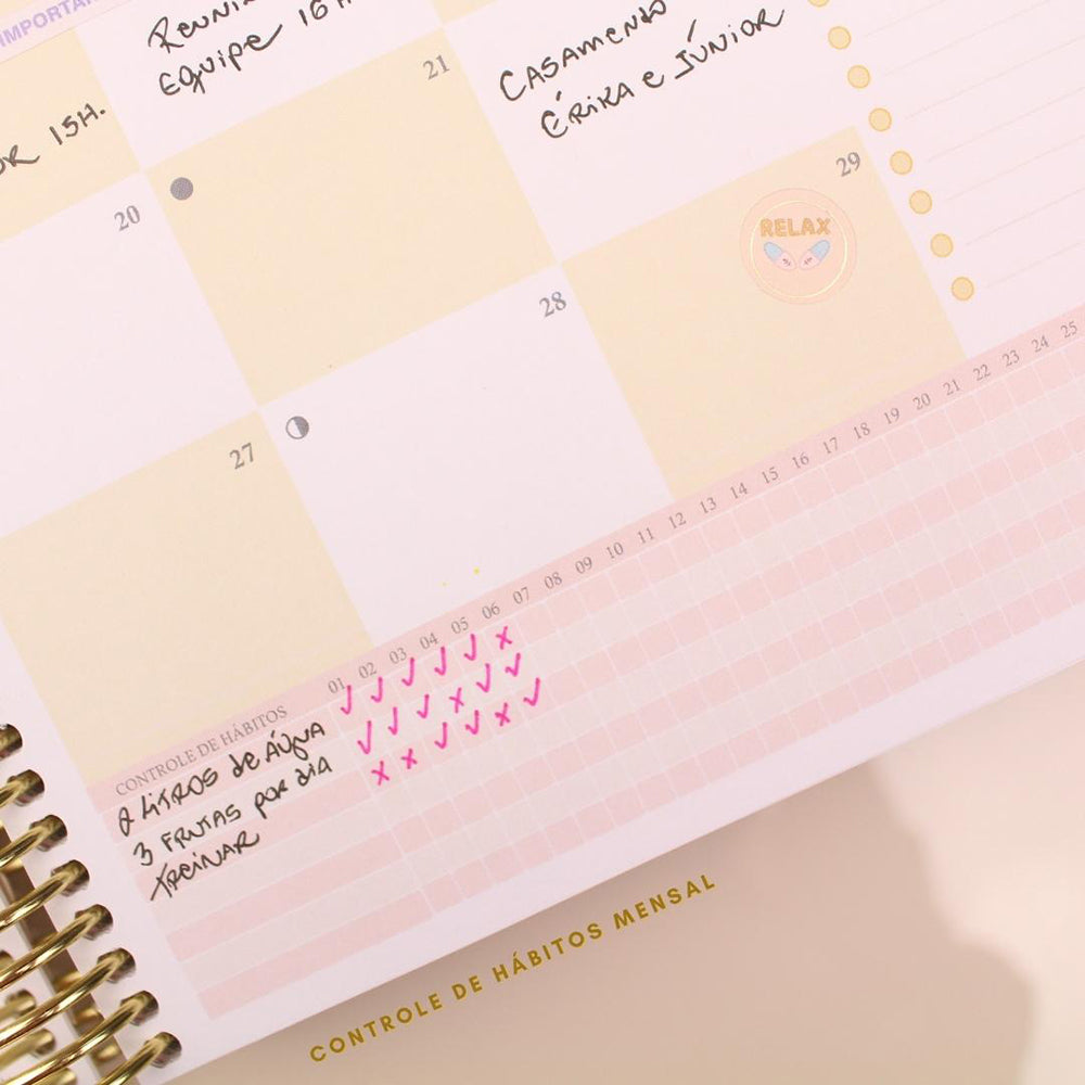 Enjoy Planner 2023 - Marble: Shine Blue