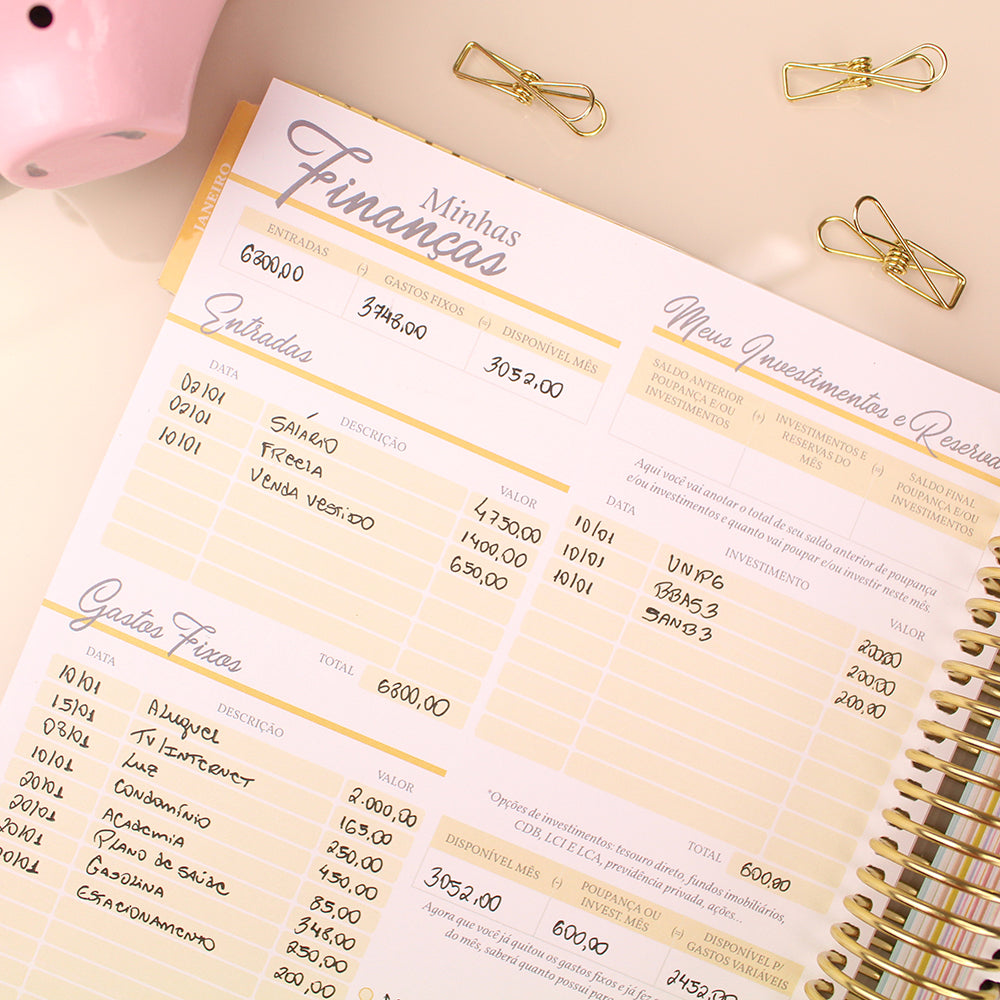 Enjoy Planner 2023 - Marble: Shine Blue