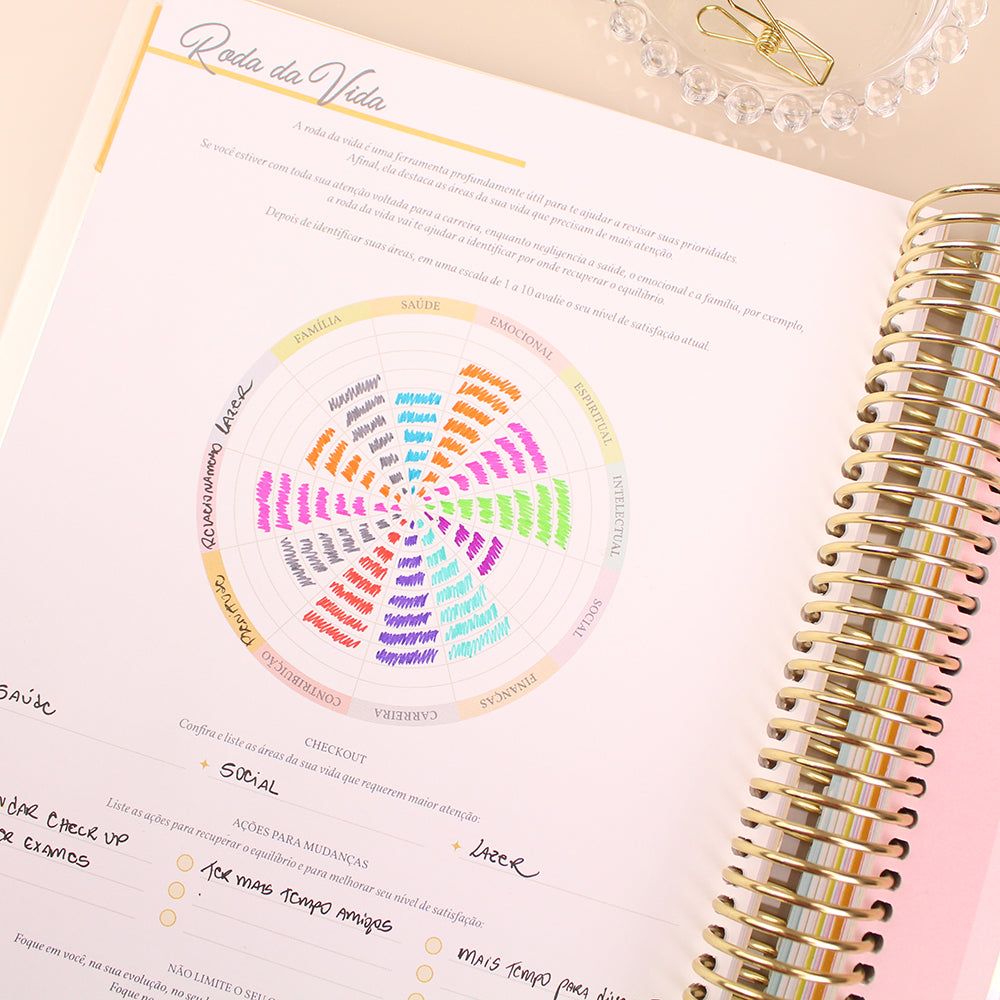 Enjoy Planner 2023 - Marble: Pink and Blue