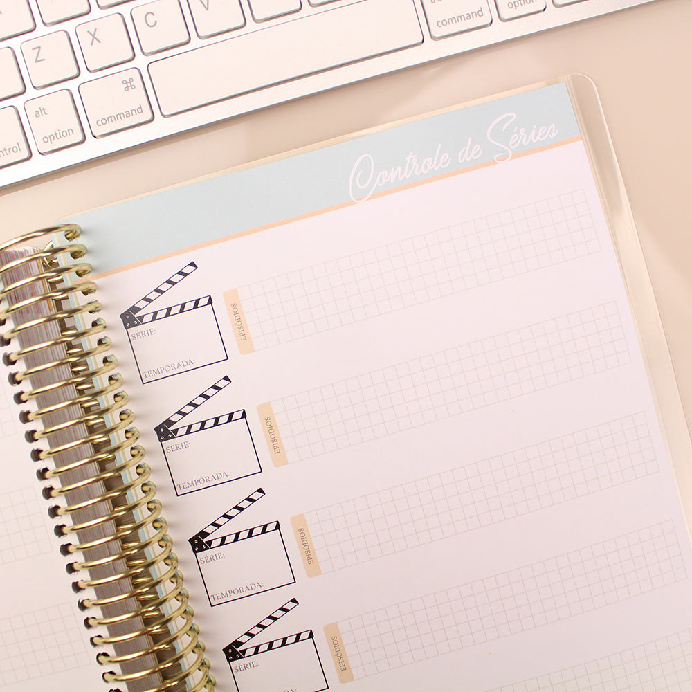 Enjoy Planner 2023 - Marble: Shine Blue