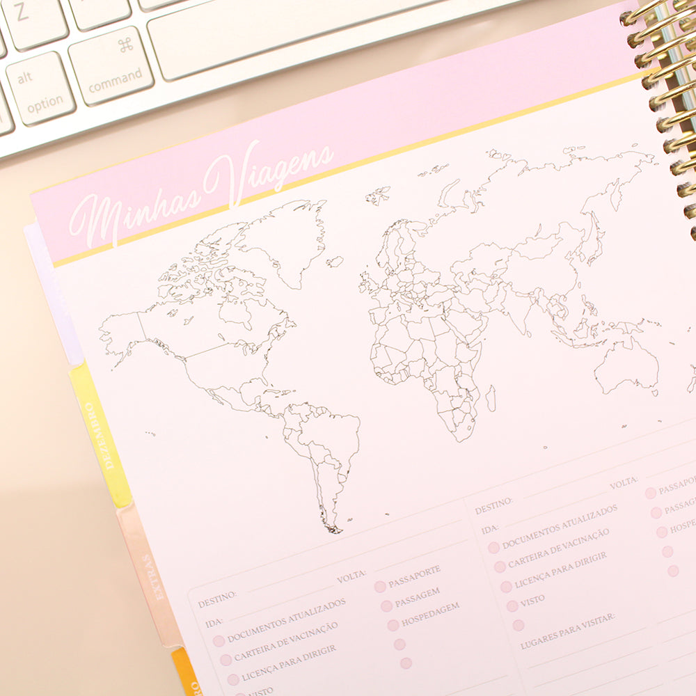 Enjoy Planner 2023 - Marble: Luxury Rose