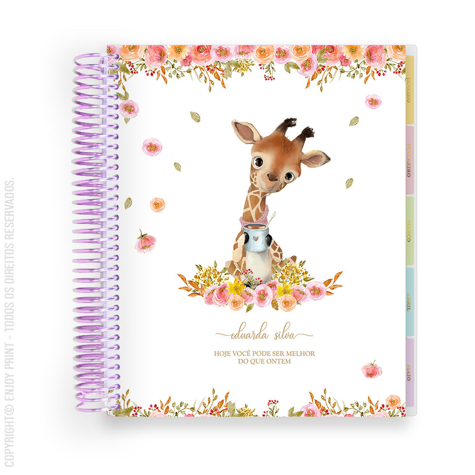 Enjoy Planner 2023 - Animals: Giraffe Coffee Lover