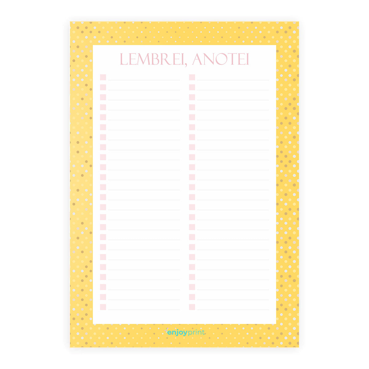 Bloco Lembrei, Anotei - Shine Collection