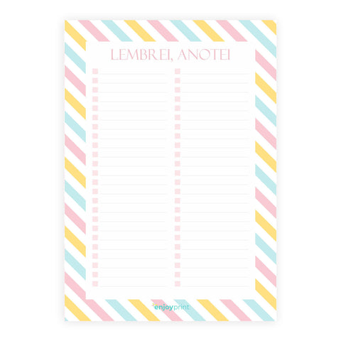 Bloco de Notas - Lembrei, Anotei