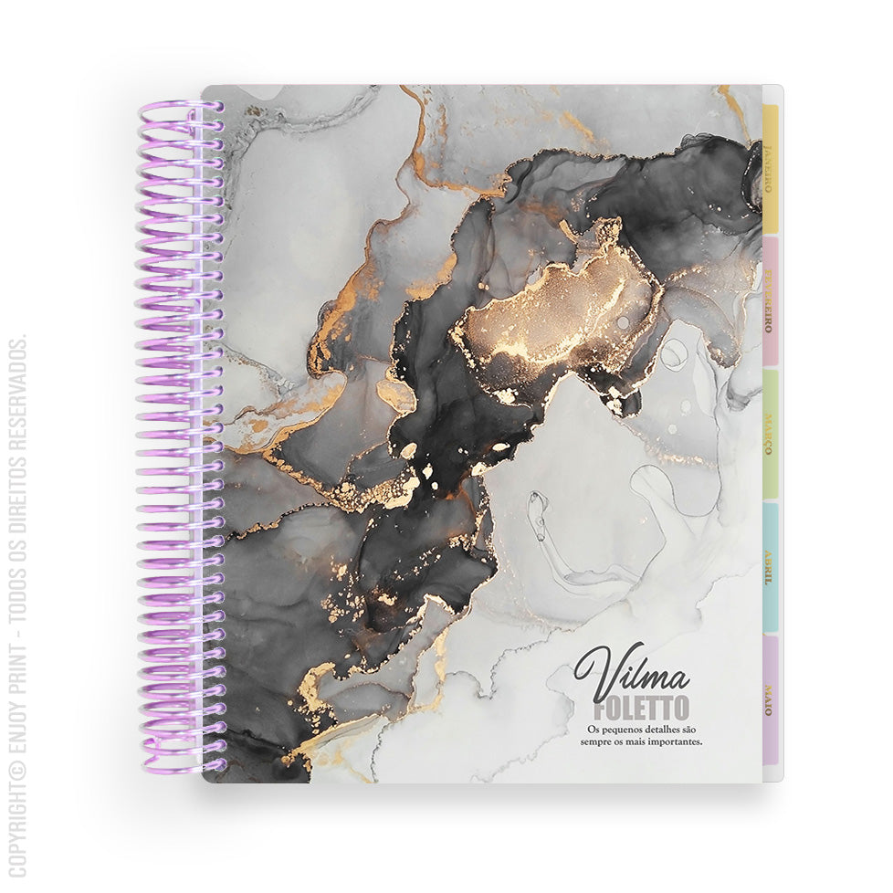 Enjoy - Marble Black and Gray