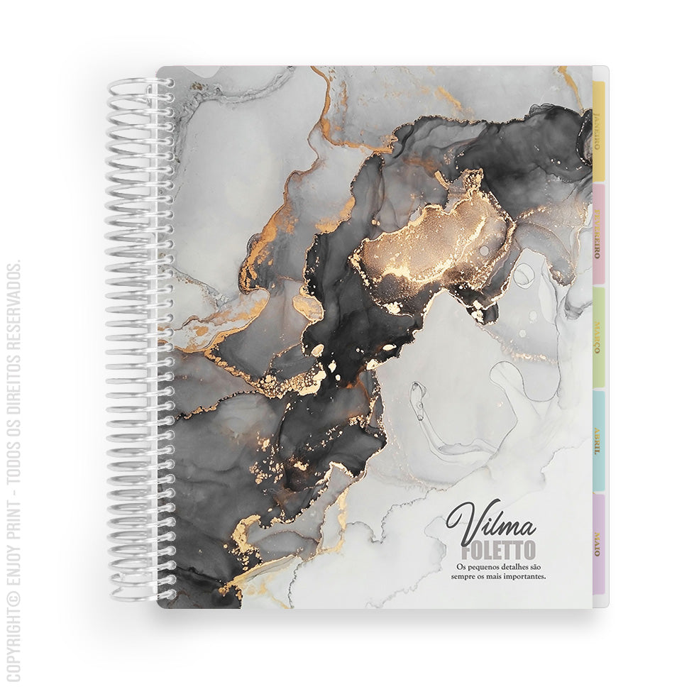 Enjoy - Marble Black and Gray
