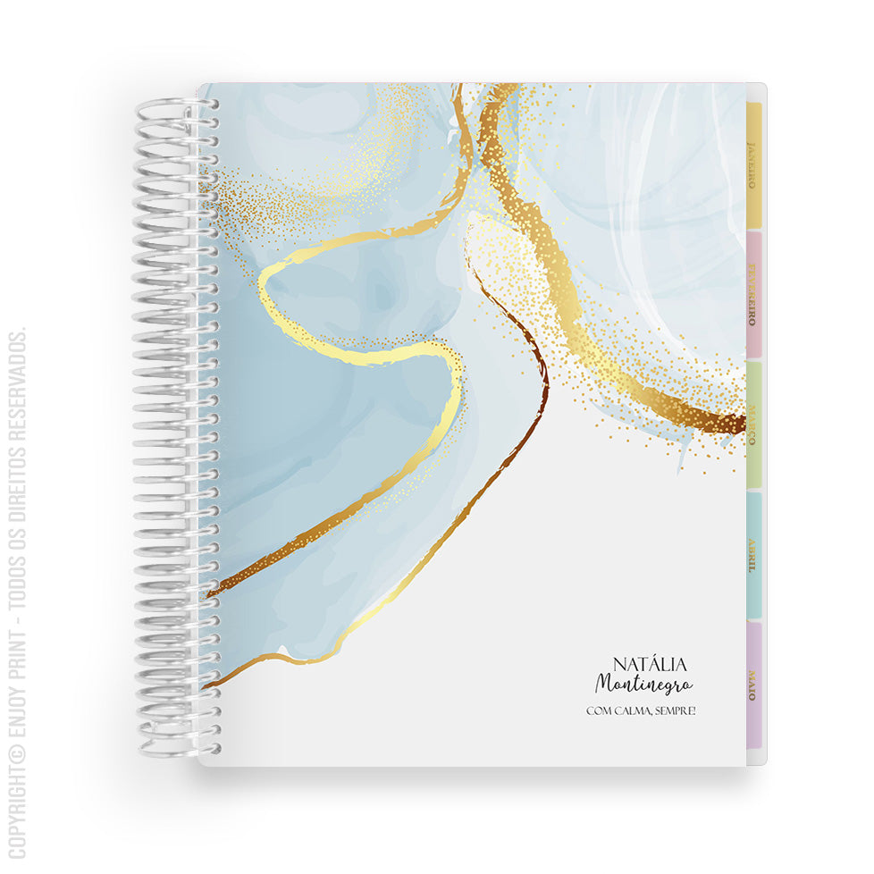 Enjoy Planner 2023 - Marble: Luxury Blue