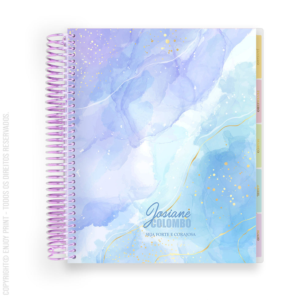 Enjoy Planner 2023 - Marble: Shine Blue