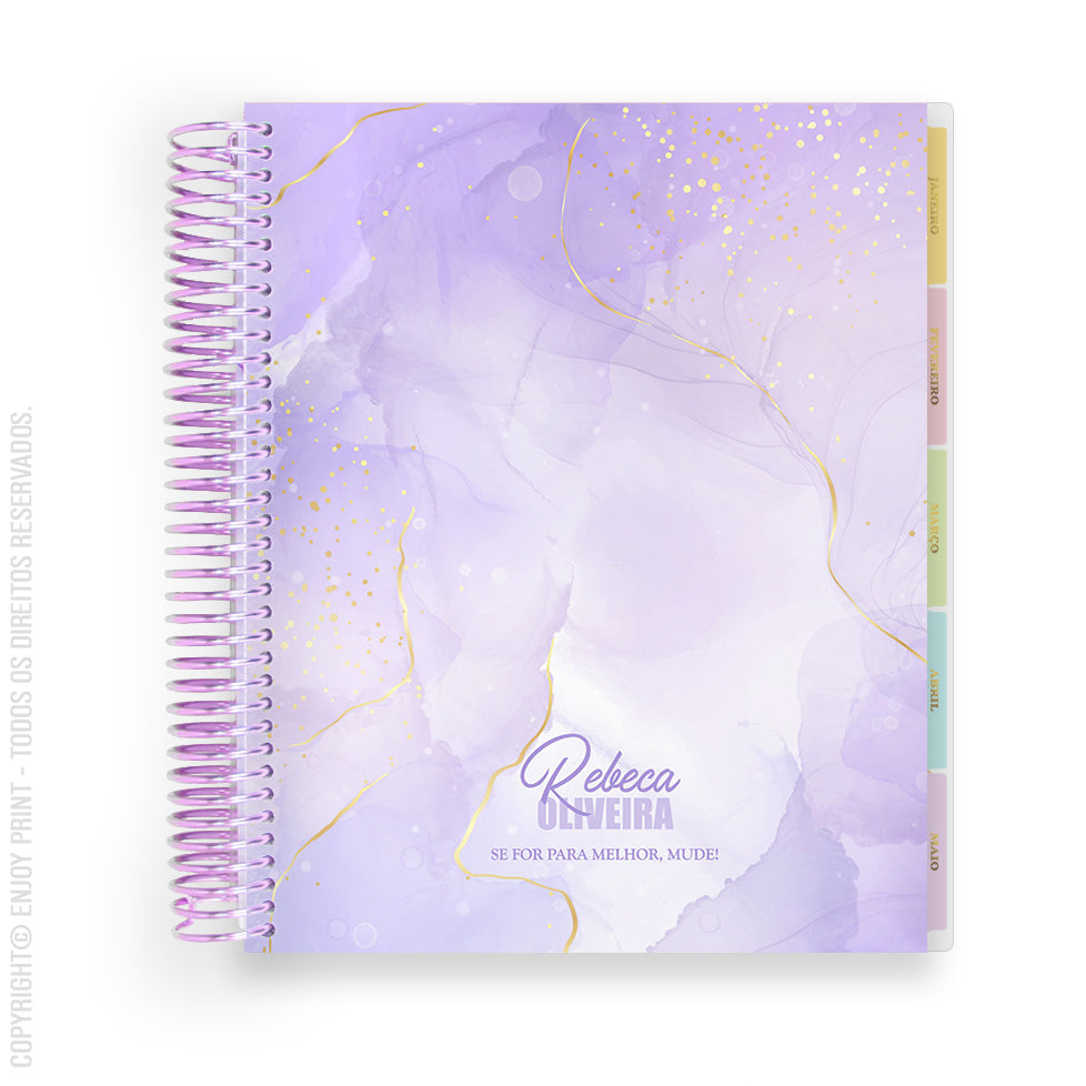 Enjoy Planner 2023 - Marble: Shine Lilac