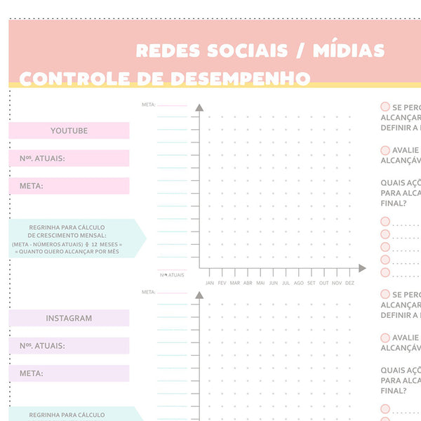 Freebie Enjoy Planner - Redes Sociais - Mídias