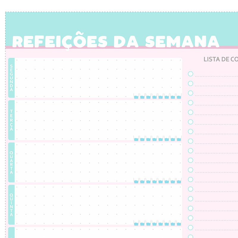 Freebie Enjoy Planner - Refeições da Semana