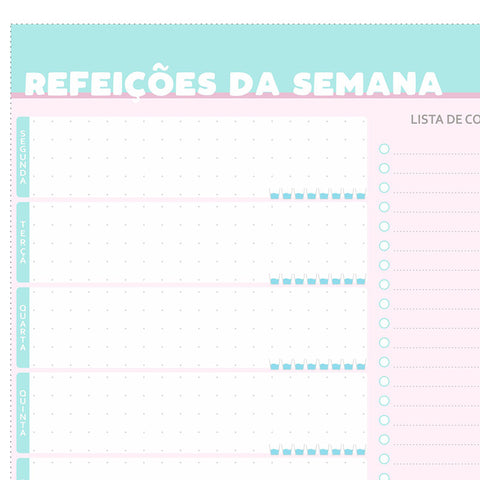 Freebie Enjoy Planner - Refeições da Semana
