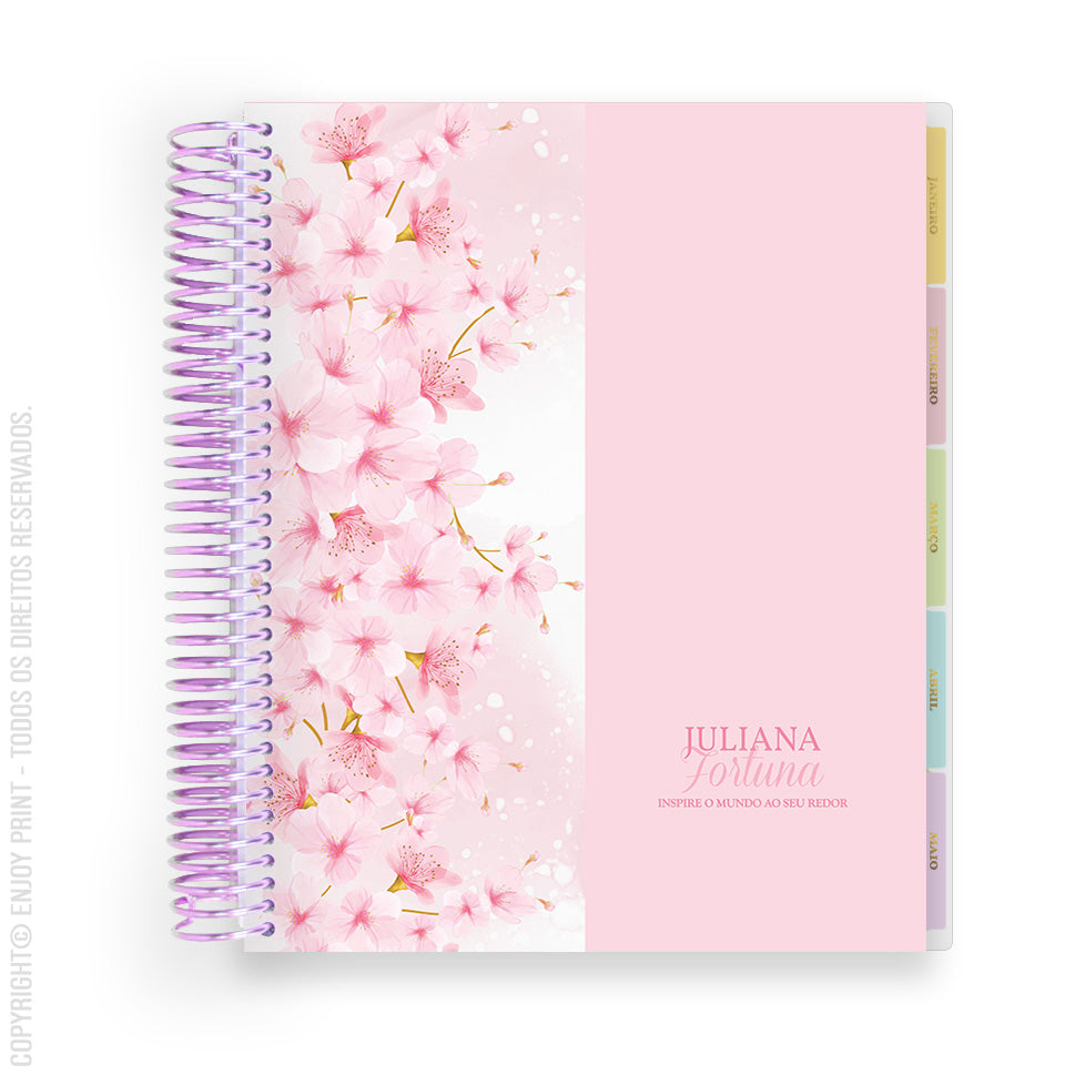 Enjoy Planner 2024 - Sakura: Color (planner com acessórios grátis - vai com + de 700 adesivos, régua, 2 blocos de notas e elástico).