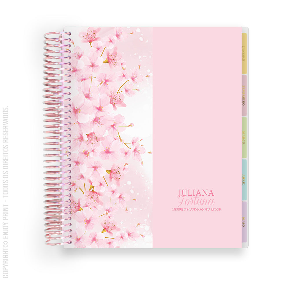 Enjoy Planner 2024 - Sakura: Color (planner com acessórios grátis - vai com + de 700 adesivos, régua, 2 blocos de notas e elástico).
